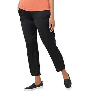 J Jason Wu Regular Woven Satin Tapered Ankle Pants 1X (1123)